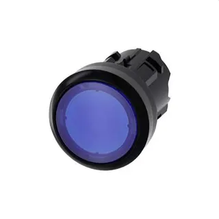 Siemens Drucktaster beleuchtet 22mm rund blau 3SU1001-0AA50-0AA0