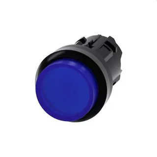Siemens Drucktaster beleuchtet 22mm rund blau 3SU1001-0BB50-0AA0