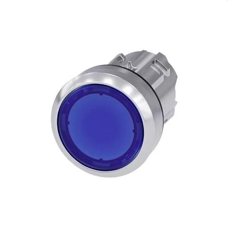 Siemens Drucktaster beleuchtet 22mm rund blau 3SU1051-0AB50-0AA0