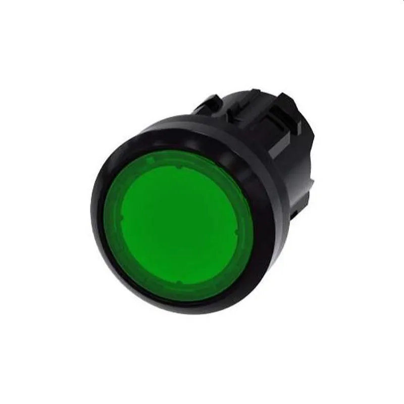 Siemens Drucktaster beleuchtet 22mm rund gruen 3SU1001-0AB40-0AA0