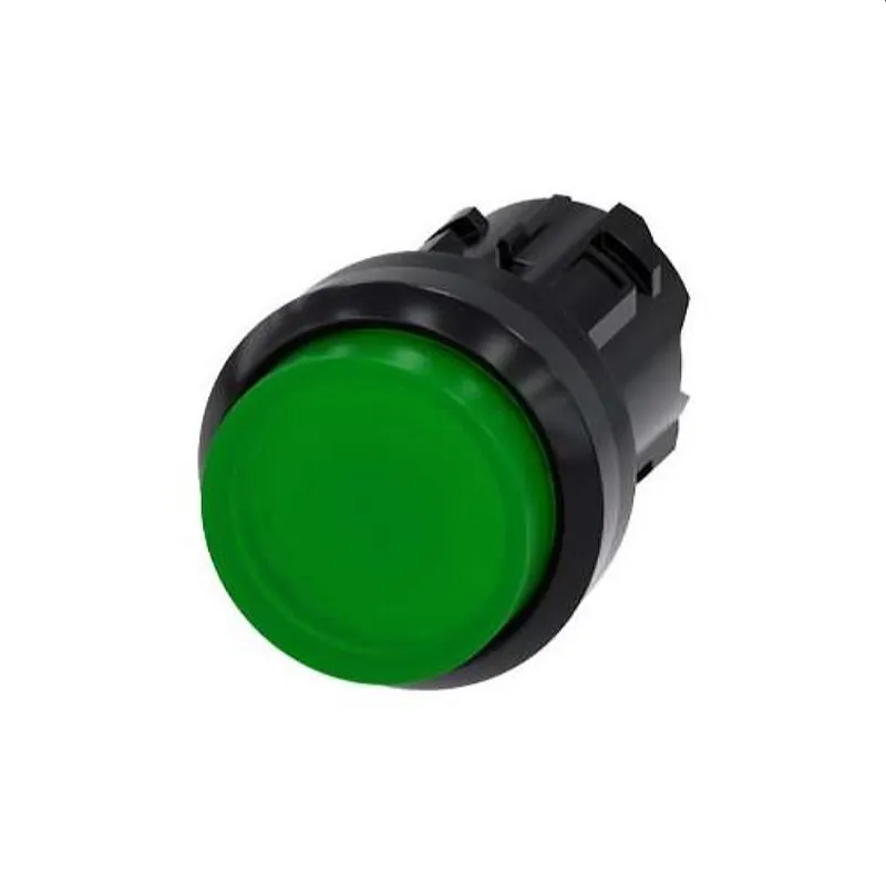 Siemens Drucktaster beleuchtet 22mm rund gruen 3SU1001-0BB40-0AA0