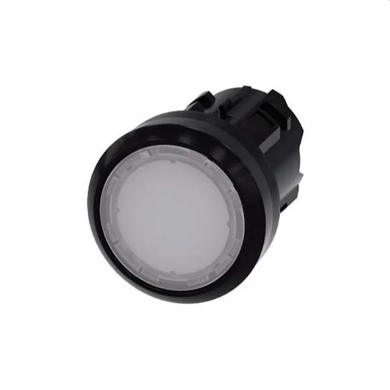 Siemens Drucktaster beleuchtet 22mm rund weiss 3SU1001-0AB60-0AA0