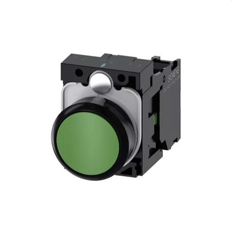 Siemens Drucktaster 22mm rund gruen 1S 3SU1100-0AB40-1BA0