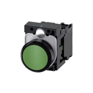 Siemens Drucktaster 22mm rund gruen 1S 3SU1100-0AB40-1BA0