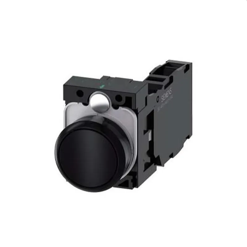 Siemens Drucktaster 22mm rund schwarz 1S1OE 3SU1100-0AB10-1FA0