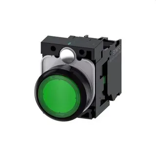 Siemens Drucktaster beleuchtet 22mm rund gruen 1S 3SU1106-0AB40-1BA0