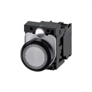 Siemens Drucktaster beleuchtet 22mm rund klar 1S 3SU1102-0AB70-1BA0