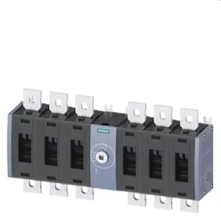 Siemens Lasttrennschalter 6polig 500A Gr. 3 Frontantrieb mittig 3KD4460-0QE20-0