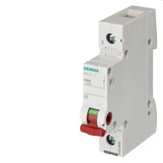 Siemens Ausschalter 63A 1polig mit rotem Griff 5TL1163-1