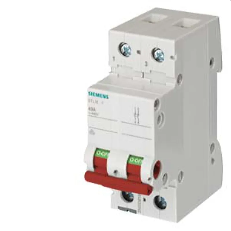 Siemens Ausschalter 100A 2polig mit rotem Griff 5TL1291-1