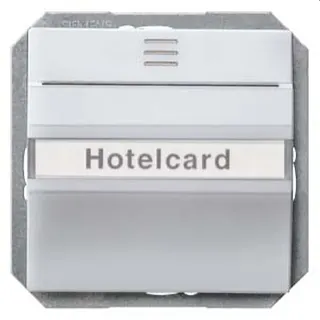 Siemens Hotelcard-Schalter aluminium-metallic 5TG4821