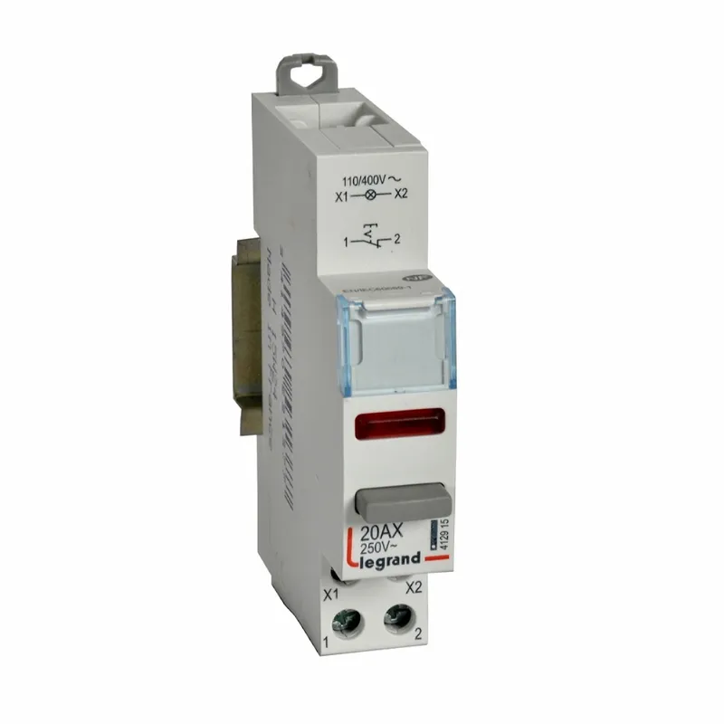 Legrand Druckschalter 20A 1Ö+LICHTS. Rot