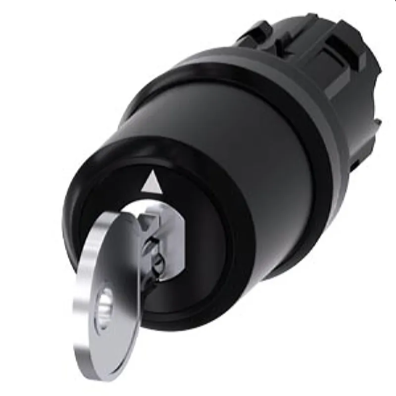 Siemens Schlüsselschalter CES 22mm rund Kunststoff Abzug O 3SU1000-5JL01-0AA0