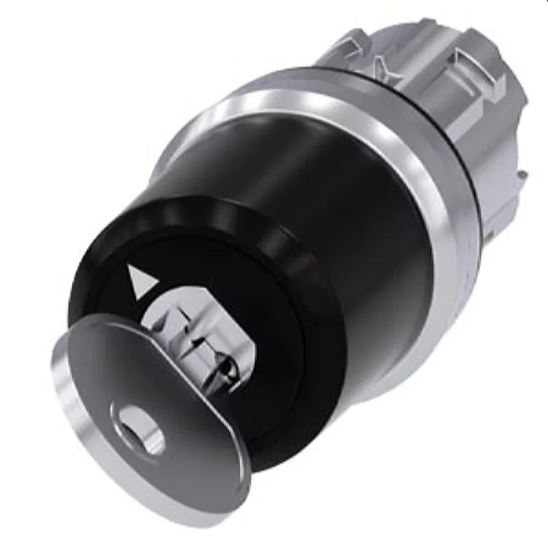 Siemens Schlüsselschalter CES 22mm rund Metall hochglanz Abzug O+I 3SU1050-5JF01-0AA0