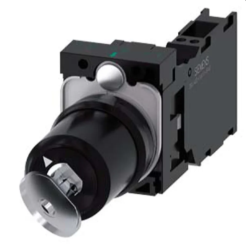 Siemens Schlüsselschalter CES 22mm rund O+I 1S+1OE 3SU1100-5BF11-3FA0