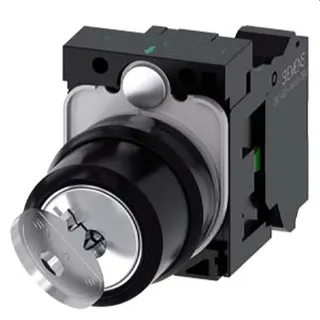Siemens Schlüsselschalter RONIS 22mm rund 10 30H/13 30H O+I 1S 3SU1100-4BF11-3BA0