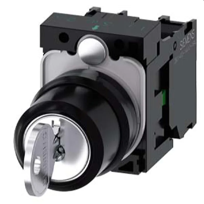 Siemens Schlüsselschalter RONIS 22mm rund I+O+II 3SU1100-4BL11-1NA0