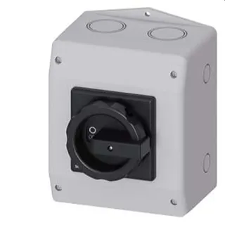 Siemens Hauptschalter 6polig 1 N-Klemme 3LD2165-4VD51