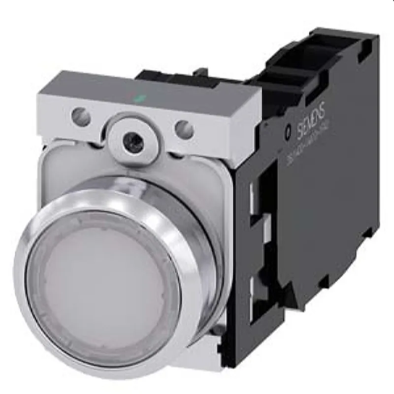 Siemens Drucktaster beleuchtet 22mm rund weiss 1S1OE 3SU1153-0AB60-1FA0