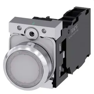 Siemens Drucktaster beleuchtet 22mm rund blau 1S1OE 3SU1156-0AB60-1FA0
