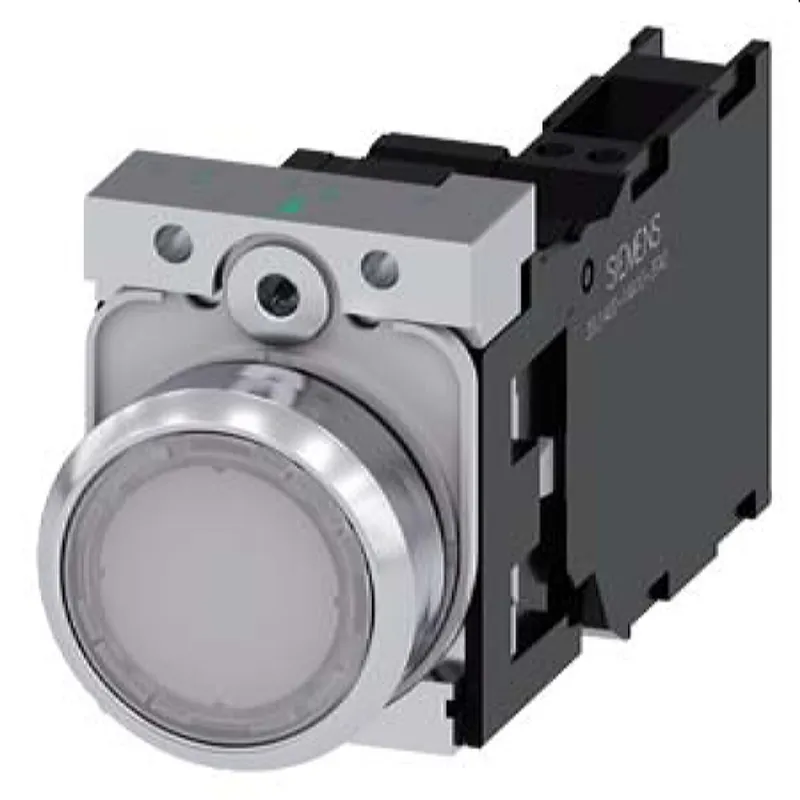 Siemens Drucktaster beleuchtet 22mm rund weiss 1S1OE 3SU1152-0AB60-3FA0