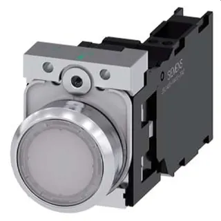Siemens Drucktaster beleuchtet 22mm rund blau 1S1OE 3SU1156-0AB60-3FA0
