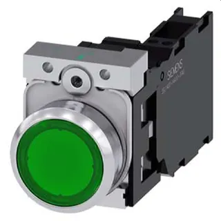 Siemens Drucktaster beleuchtet 22mm rund gelb 1S1OE 3SU1156-0AB40-3FA0