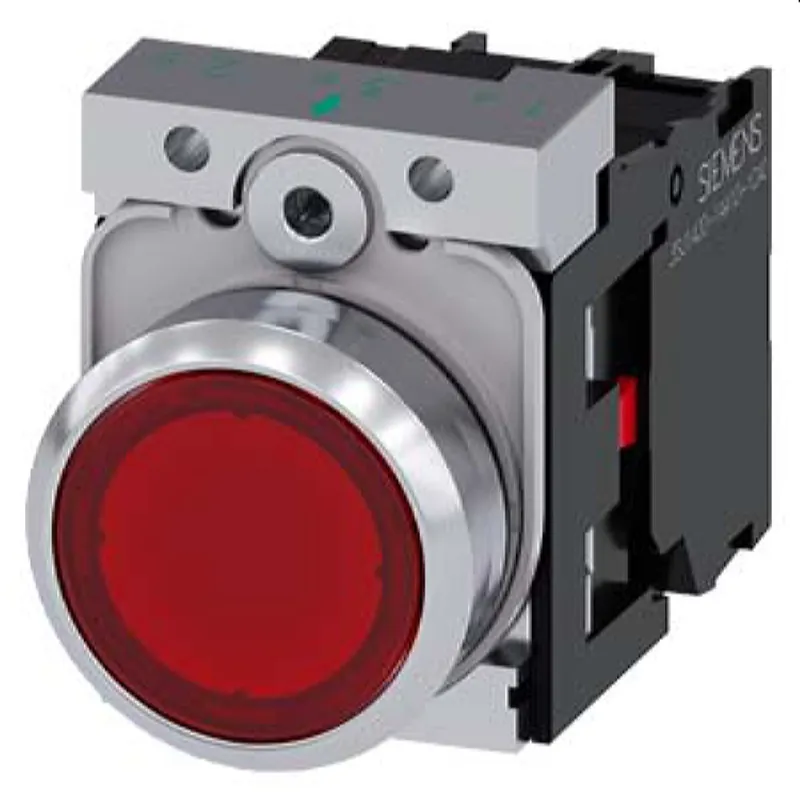 Siemens Drucktaster beleuchtet 22mm rund klar 1OE 3SU1156-0AB20-1CA0