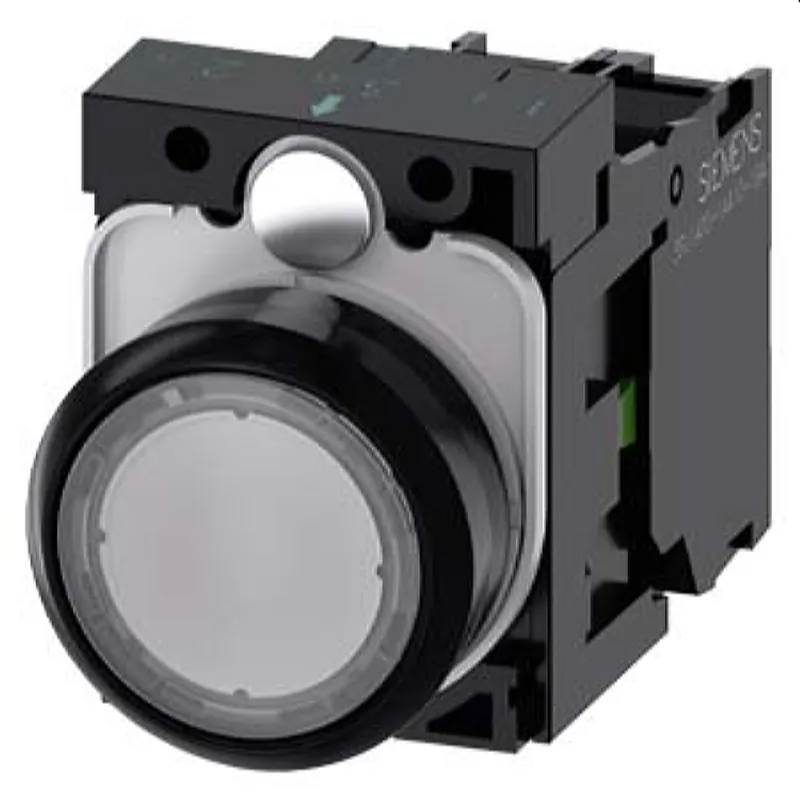 Siemens Drucktaster beleuchtet 22mm rund klar 1S 3SU1106-0AB70-1BA0