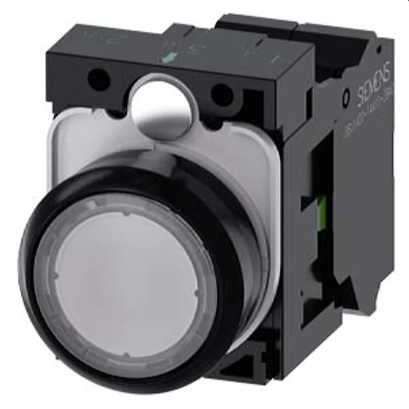 Siemens Drucktaster beleuchtet 22mm rund klar 1S 3SU1106-0AB70-3BA0