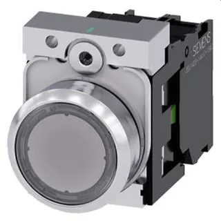 Siemens Drucktaster beleuchtet 22mm rund weiss 1S 3SU1156-0AB70-1BA0