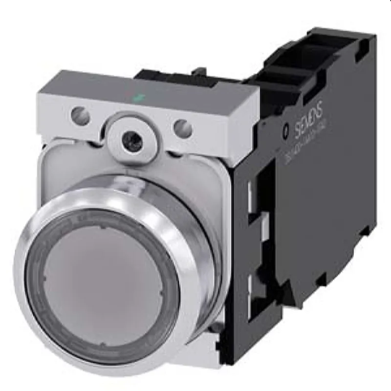Siemens Drucktaster beleuchtet 22mm rund weiss 1S1OE 3SU1156-0AB70-1FA0