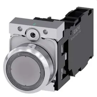 Siemens Drucktaster beleuchtet 22mm rund klar 1S1OE 3SU1153-0AB70-1FA0