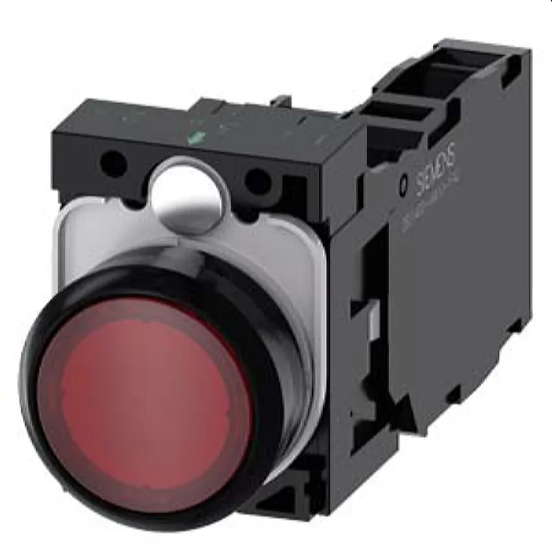Siemens Drucktaster beleuchtet 22mm rund rot 1S1OE 3SU1106-0AB20-1FA0
