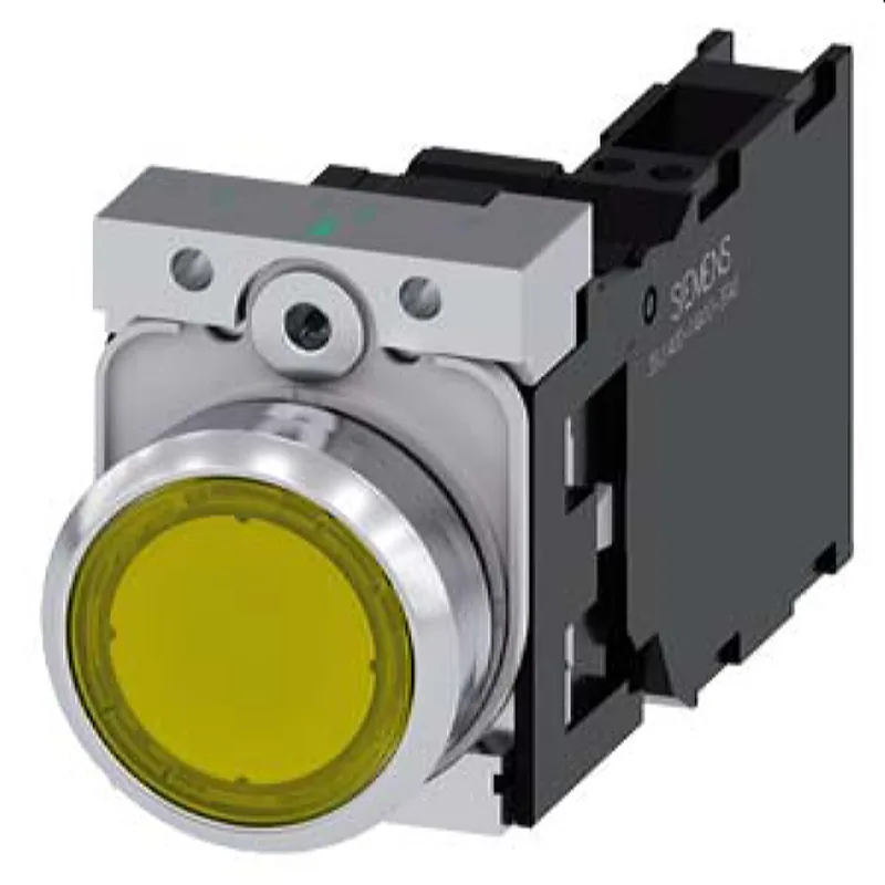 Siemens Drucktaster beleuchtet 22mm rund gelb 1S1OE 3SU1152-0AB30-3FA0