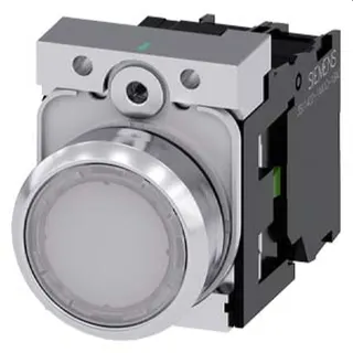 Siemens Drucktaster beleuchtet 22mm rund blau 1S 3SU1156-0AB60-1BA0