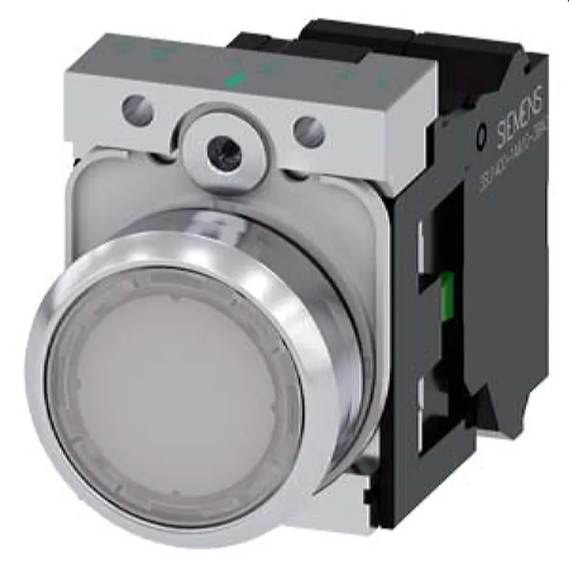 Siemens Drucktaster beleuchtet 22mm rund weiss 1S 3SU1153-0AB60-3BA0