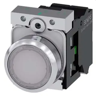 Siemens Drucktaster beleuchtet 22mm rund blau 1S 3SU1156-0AB60-3BA0