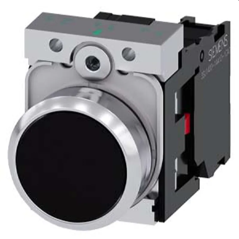 Siemens Drucktaster 22mm rund schwarz 1OE 3SU1150-0AB10-1CA0
