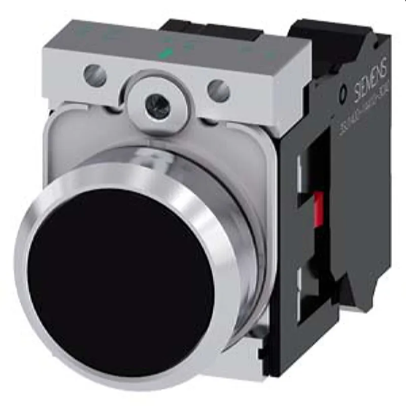 Siemens Drucktaster 22mm rund schwarz 1OE 3SU1150-0AB10-3CA0