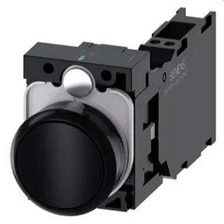 Siemens Drucktaster 22mm rund schwarz 1S1OE 3SU1100-0AB10-3FA0