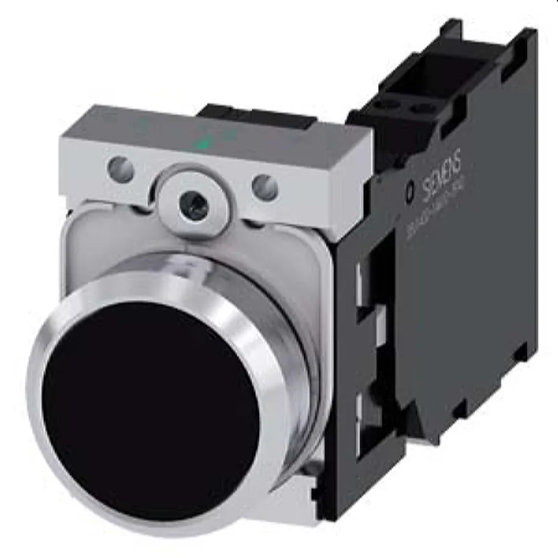Siemens Drucktaster 22mm rund schwarz 1S1OE 3SU1150-0AB10-3FA0