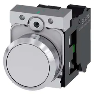 Siemens Drucktaster 22mm rund weiss 1S 3SU1150-0AB60-3BA0