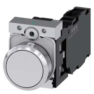 Siemens Drucktaster 22mm rund weiss 1S1OE 3SU1150-0AB60-1FA0