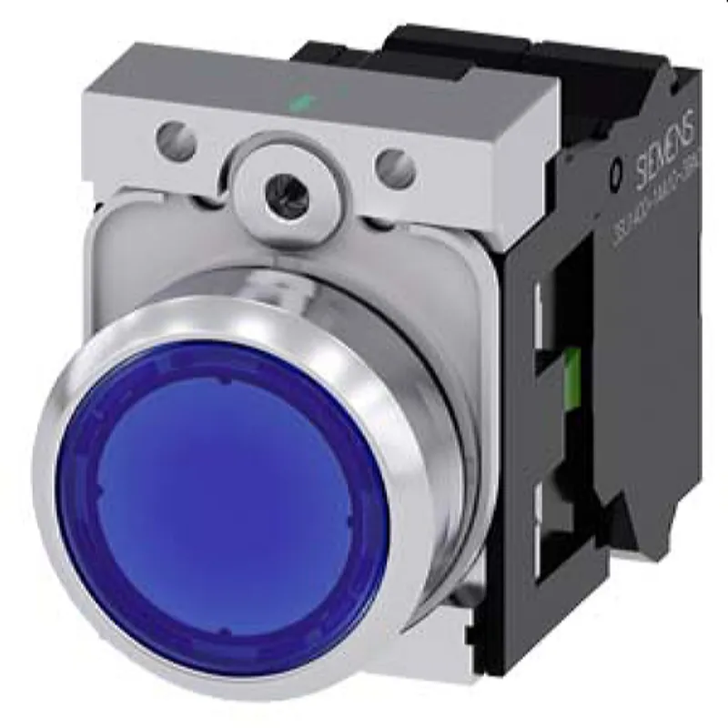 Siemens Drucktaster beleuchtet 22mm rund blau 1S 3SU1153-0AB50-3BA0