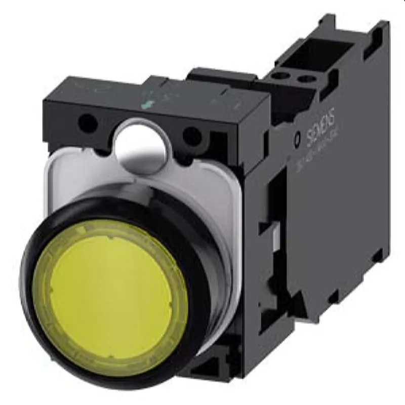 Siemens Drucktaster beleuchtet 22mm rund gelb 1S1OE 3SU1103-0AB30-3FA0
