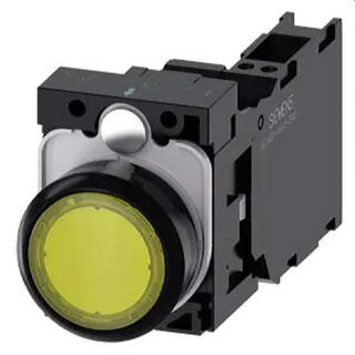 Siemens Drucktaster beleuchtet 22mm rund gelb 1S1OE 3SU1103-0AB30-3FA0