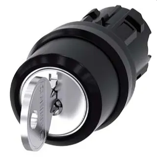 Siemens Schlüsselschalter RONIS 22mm rund Kunststoff O+I 3SU1000-4BN51-0AA0