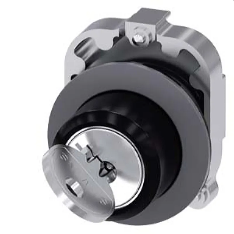 Siemens Schlüsselschalter RONIS 30mm rund Metall matt O 3SU1060-4LC01-0AA0