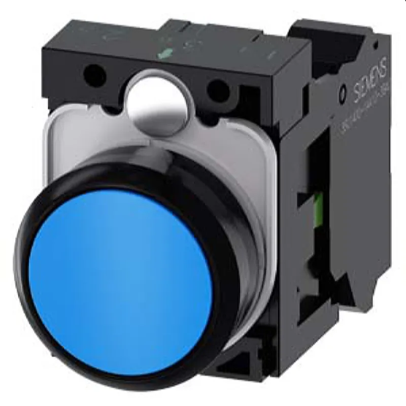 Siemens Drucktaster 22mm rund blau 1S 3SU1100-0AB50-3BA0